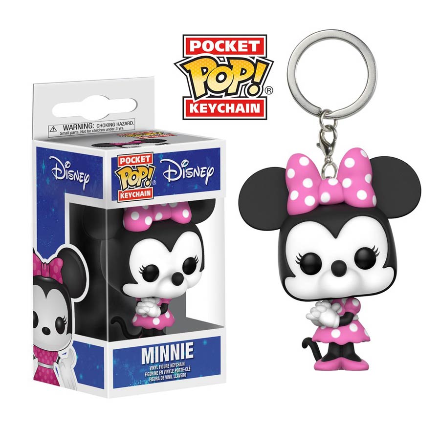 POP Disney Minnie Mouse Vinyl Figure Pocket Keychain