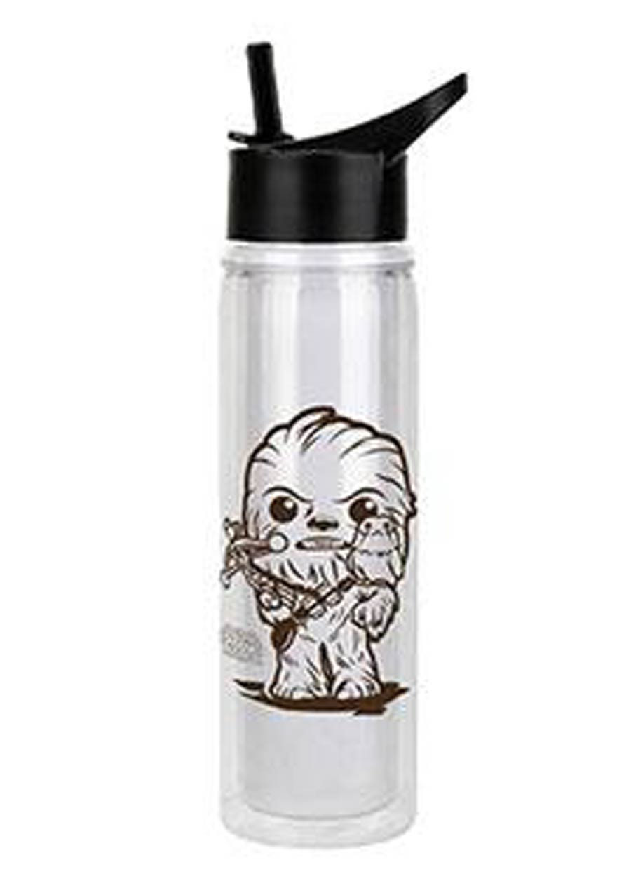 POP Home Star Wars Episode VIII The Last Jedi Chewbacca with Porg 18-ounce Water Bottle