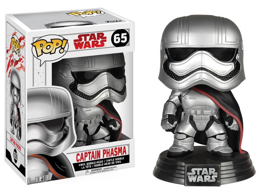 POP Star Wars 65 Star Wars Episode VIII The Last Jedi Captain Phasma Vinyl Bobble Head