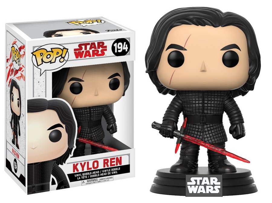 POP Star Wars 194 Star Wars Episode VIII The Last Jedi Kylo Ren Vinyl Bobble Head