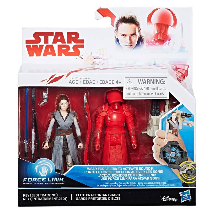 Star Wars Episode VIII The Last Jedi Galaxy Series 3.75-Inch Action Figure Deluxe 2-Pack - Rey And Praetorian Guard