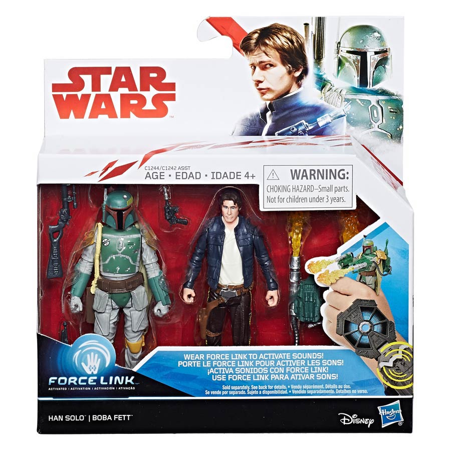 Star Wars Episode VIII The Last Jedi Galaxy Series 3.75-Inch Action Figure Deluxe 2-Pack - Boba Fett And Han Solo