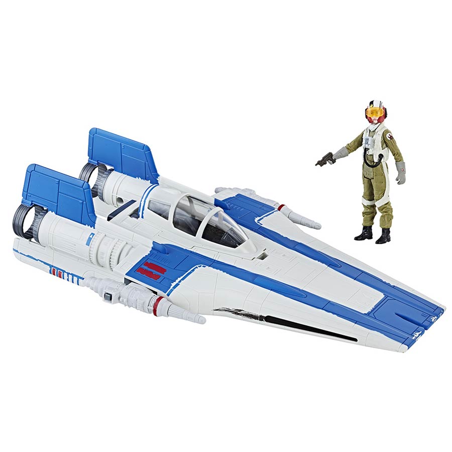 Star Wars Episode VIII The Last Jedi Galaxy Series 3.75-Inch Vehicle - Resistance A-Wing Fighter
