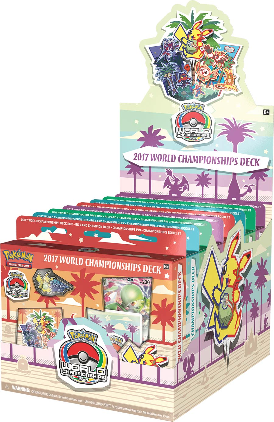 Pokemon TCG 2017 World Championships Decks Display Of 8 Decks