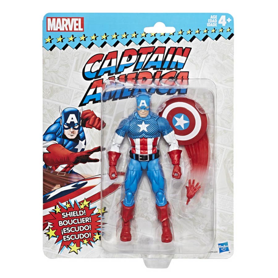 Marvel Vintage Legends 6-Inch Action Figure - Captain America
