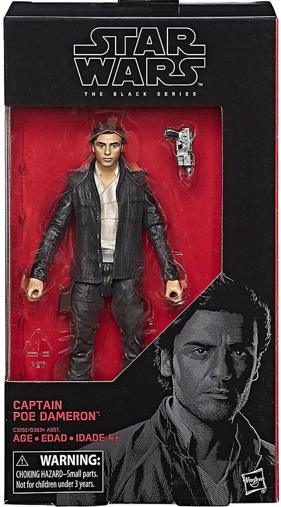 Star Wars The Last Jedi Black Series 6-Inch Action Figure #53 Captain Poe Dameron