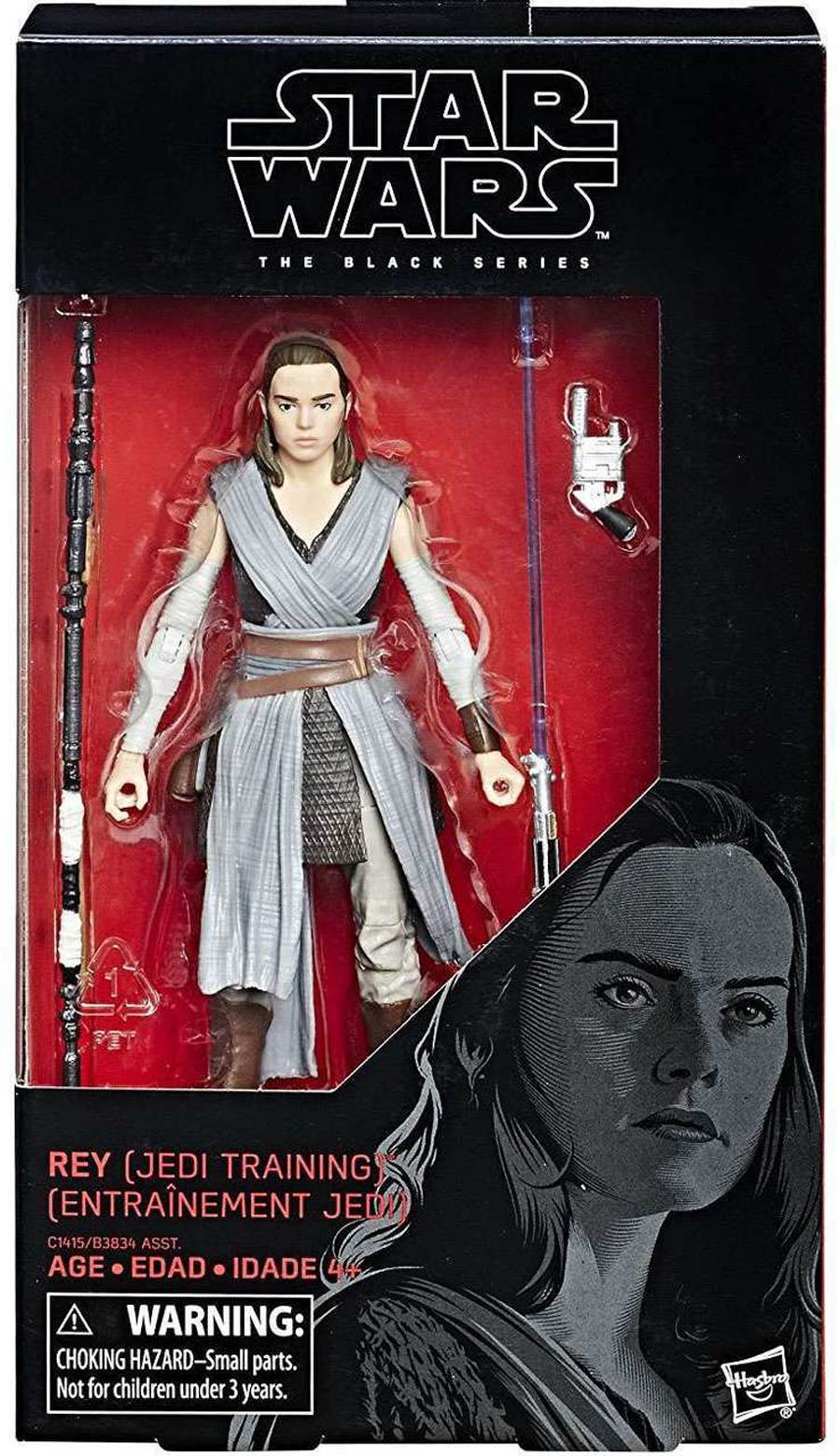 Star Wars Black Series 6-Inch Action Figure #44 Rey (Jedi Training)