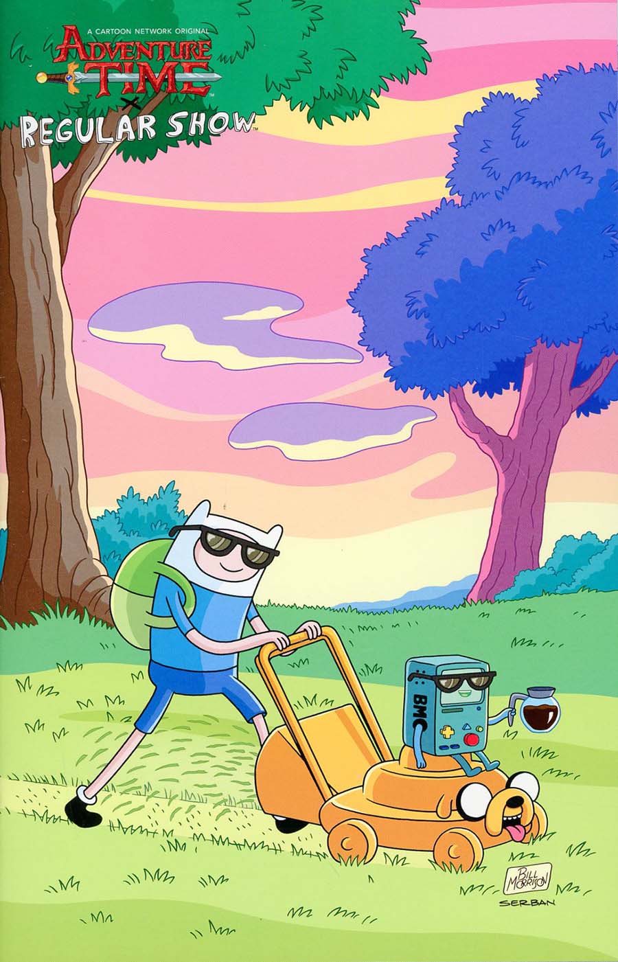 Adventure Time Regular Show #2 Cover D Incentive Bill Morrison Virgin Variant Cover