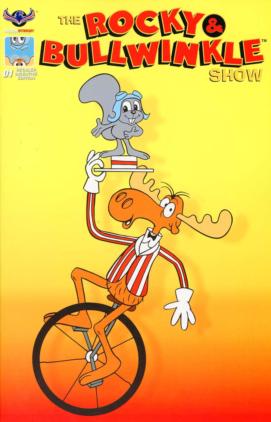 Rocky & Bullwinkle Show #1 Cover E Incentive Retro Animation Variant Cover