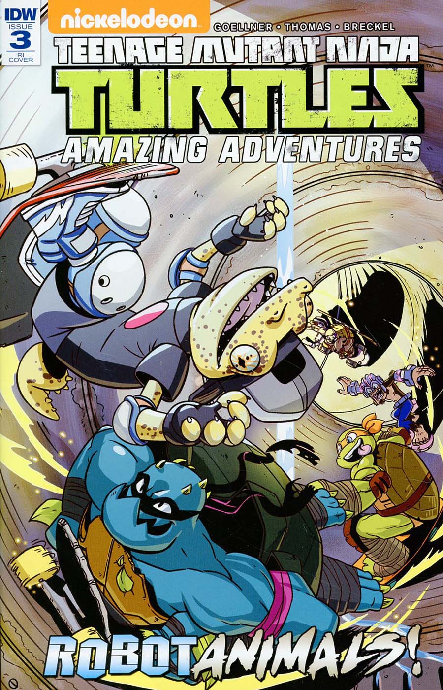 Teenage Mutant Ninja Turtles Amazing Adventures Robotanimals #3 Cover C Incentive Ryan Jampole Variant Cover