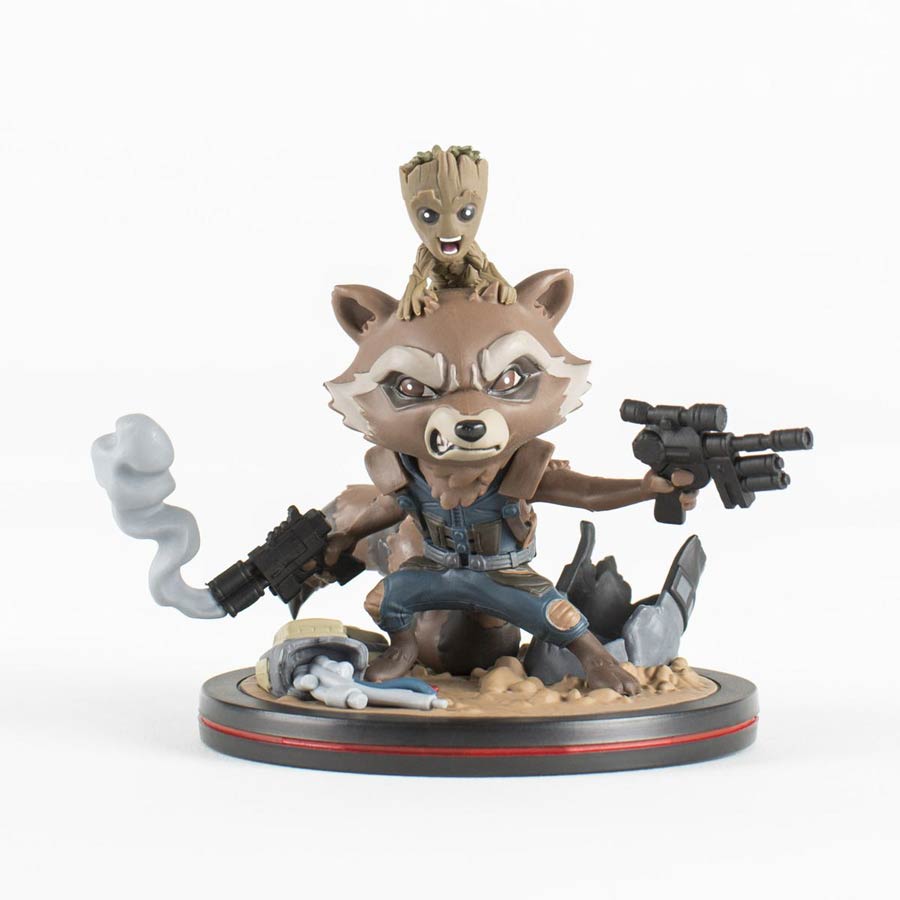 Guardians Of The Galaxy Vol 2 Rocket Raccoon And Groot Q-Fig Diorama Figure