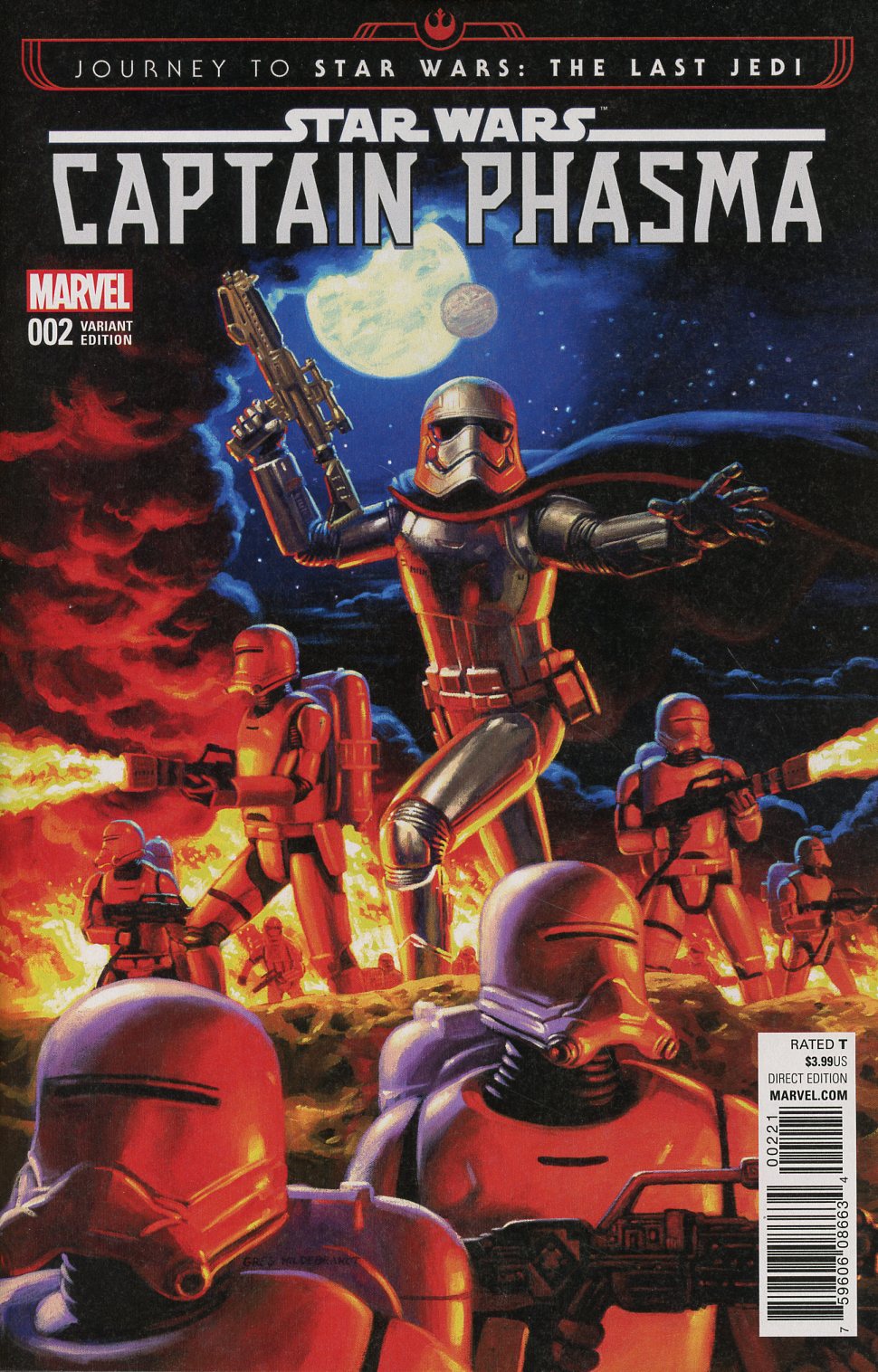 Journey To Star Wars The Last Jedi Captain Phasma #2 Cover D Incentive Greg Hildebrandt Variant Cover