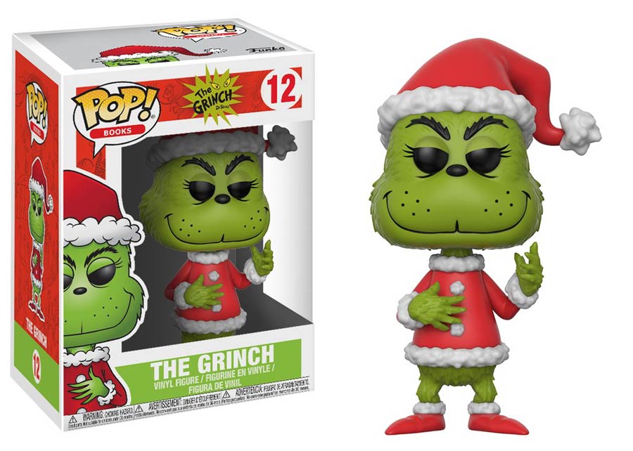 POP Books 12 Dr Seuss How The Grinch Stole Christmas The Grinch Vinyl Figure