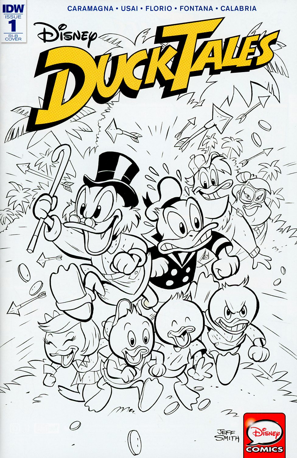 Ducktales Vol 4 #1 Cover D Incentive Blueprint Character-Focused Variant Cover