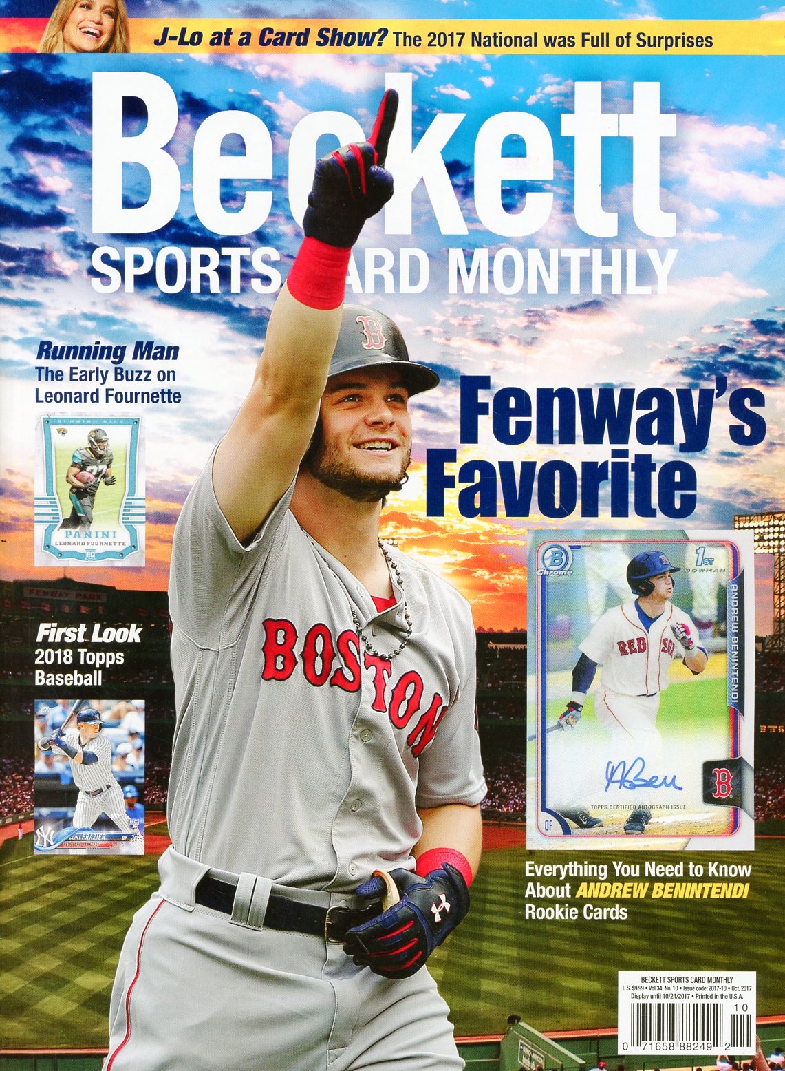 Beckett Sports Card Monthly Vol 34 #10 October 2017