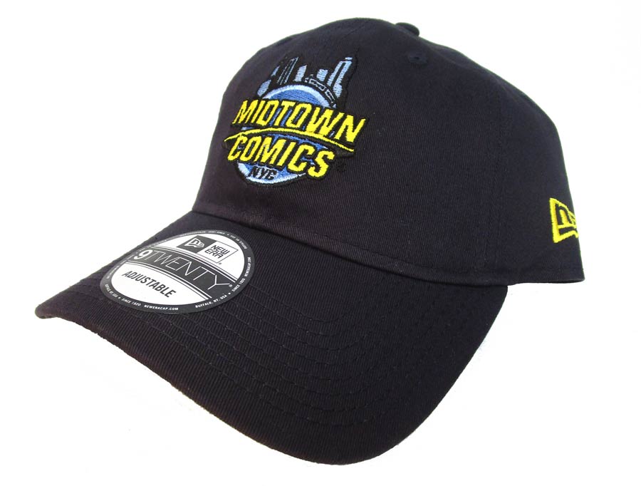 Midtown Comics Logo Mens Navy 920 Buckle Strap Cap Powered By New Era