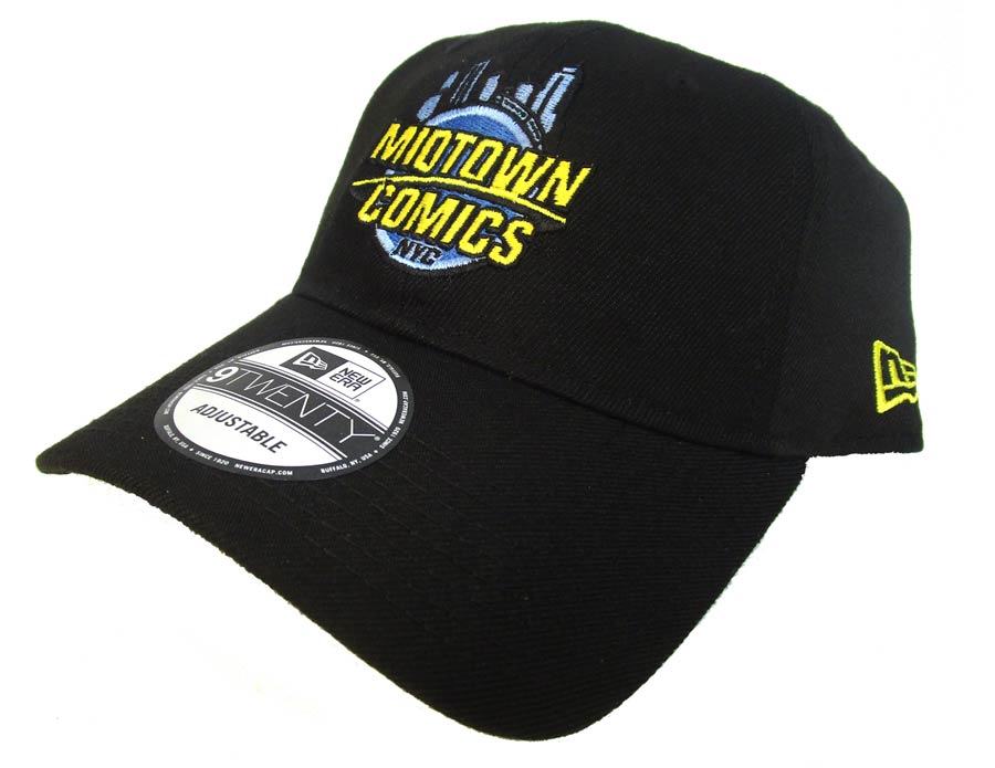 Midtown Comics Logo Mens Black 920 Buckle Strap Cap Powered By New Era