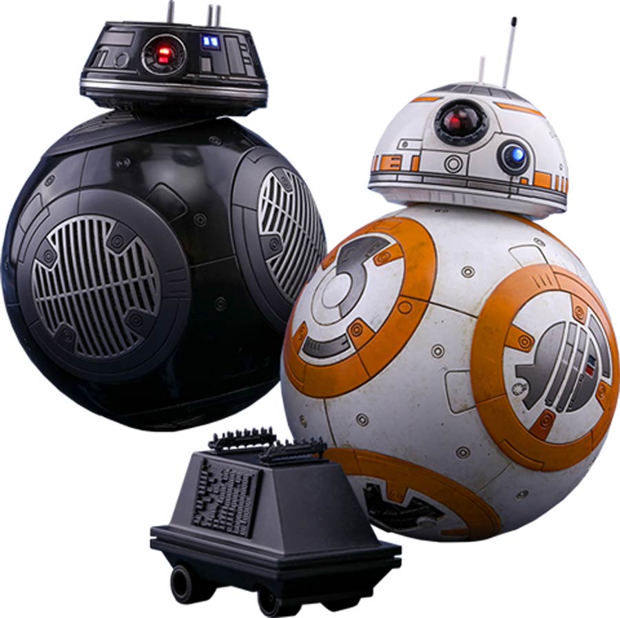 Star Wars Episode VIII The Last Jedi BB-8 And BB-9E Movie Masterpiece 4.3-Inch Action Figure Set