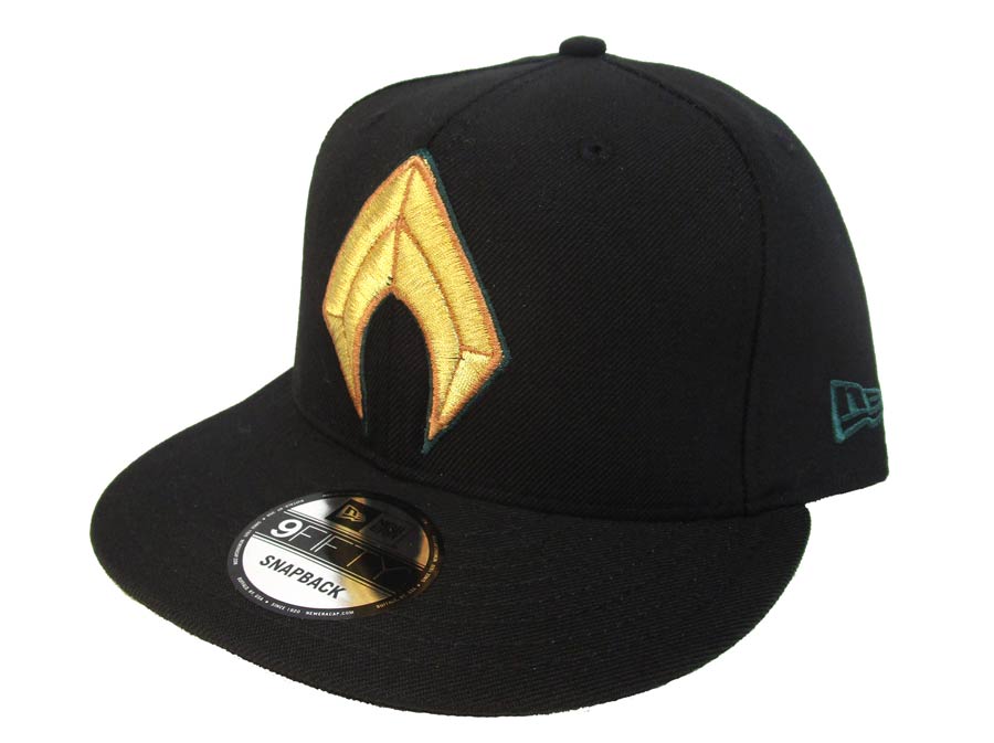 Justice League Movie Aquaman Symbol Black 950 Snapback