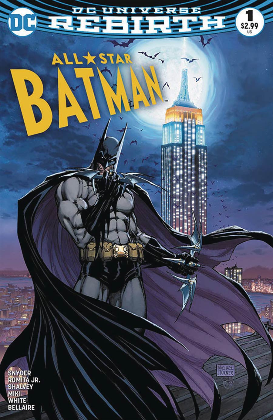 All-Star Batman #1 Cover R Variant Michael Turner & Peter Steigerwald Aspen Comics Color Cover