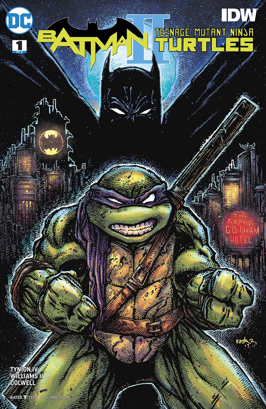 Batman Teenage Mutant Ninja Turtles II #1 Cover B Variant Kevin Eastman Cover