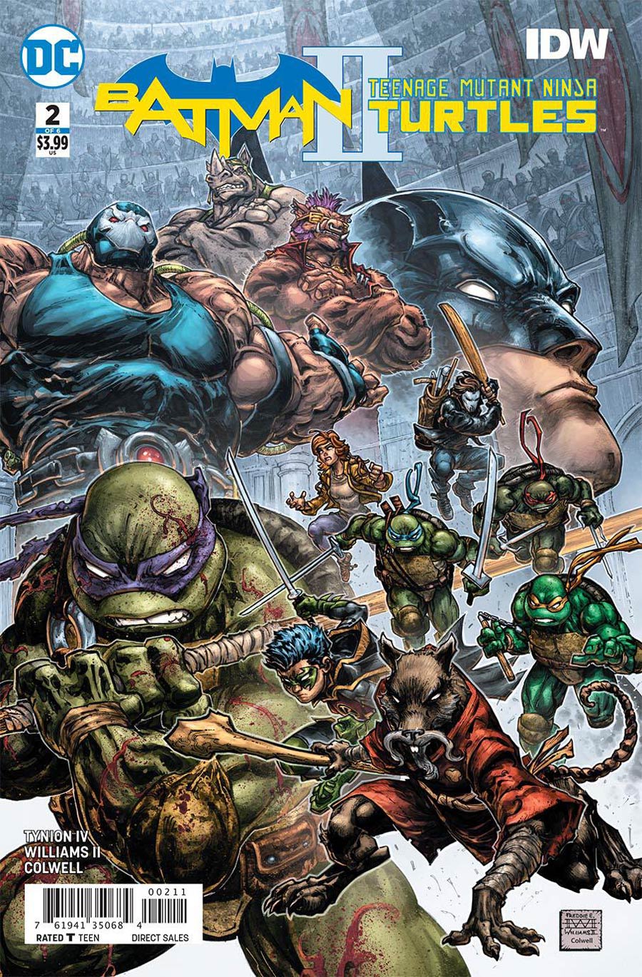 Batman Teenage Mutant Ninja Turtles II #2 Cover A Regular Freddie E Williams II Cover