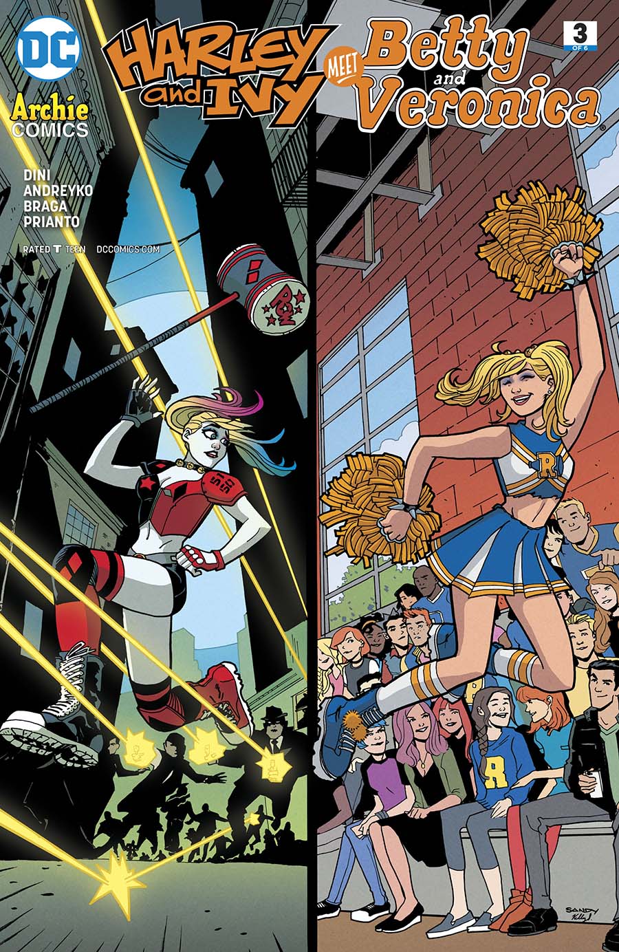 Harley & Ivy Meet Betty & Veronica #3 Cover A Regular Sandy Jarrell Cover