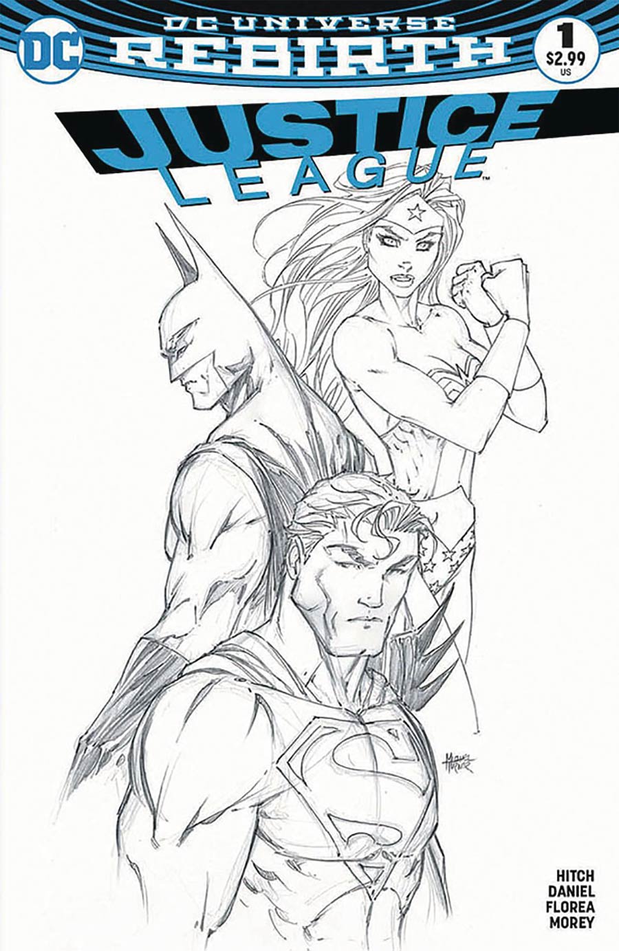 Justice League Vol 3 #1 Cover M Variant Michael Turner & Peter Steigerwald Aspen Comics Color & Sketch Cover Set