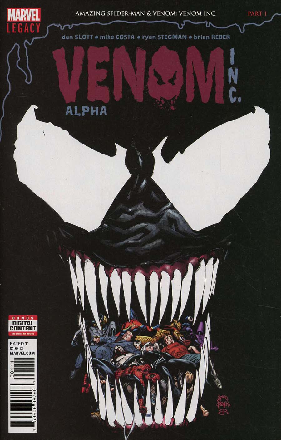Amazing Spider-Man Venom Venom Inc Alpha #1 Cover A Regular Ryan Stegman Cover (Venom Inc Part 1)(Marvel Legacy Tie-In)