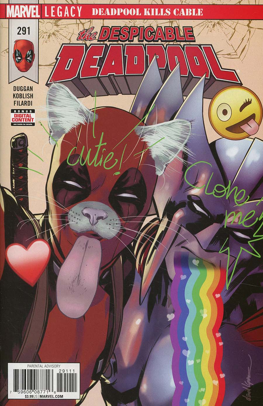 Despicable Deadpool #291 Cover A Regular David Lopez Cover (Marvel Legacy Tie-In)