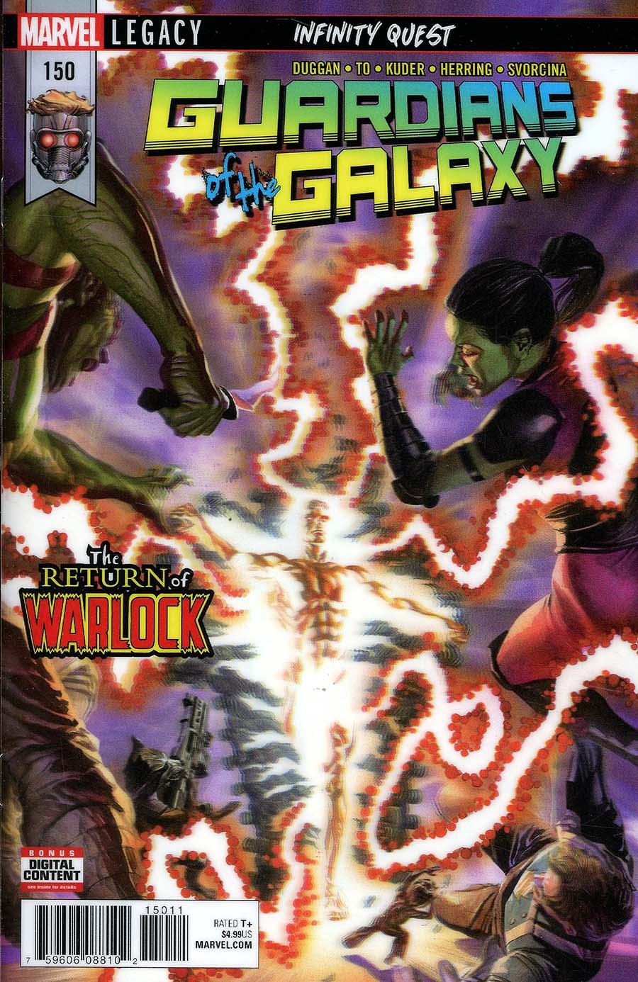 Guardians Of The Galaxy Vol 4 #150 Cover A Regular Alex Ross 3D Lenticular Cover (Marvel Legacy Tie-In)