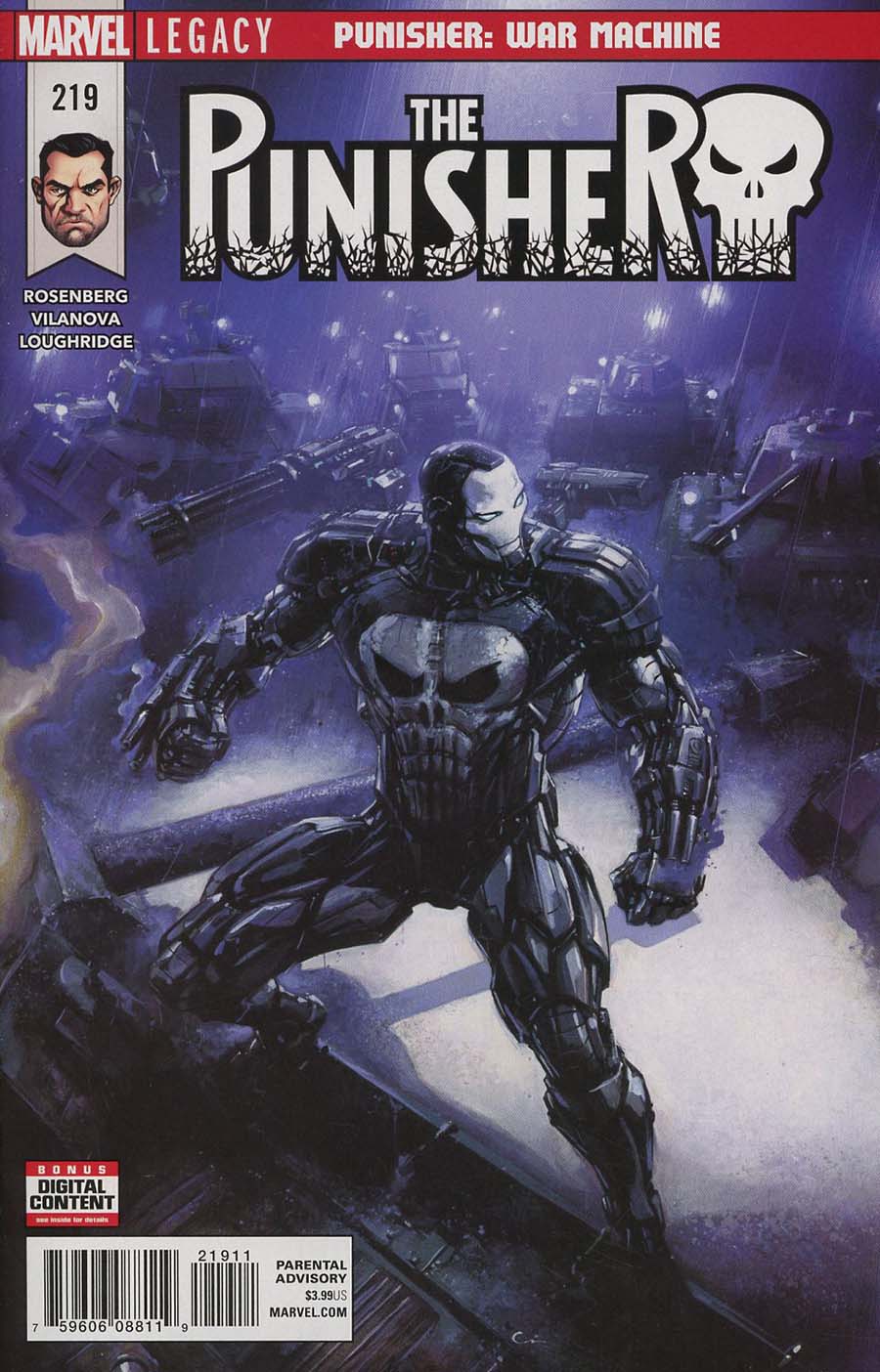 Punisher Vol 10 #219 Cover A 1st Ptg Regular Clayton Crain Cover (Marvel Legacy Tie-In)