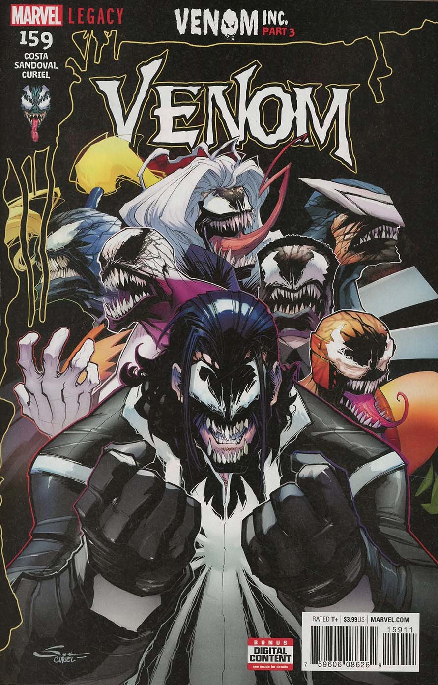 Venom Vol 3 #159 Cover A 1st Ptg Regular Gerardo Sandoval Cover (Venom Inc Part 3)(Marvel Legacy Tie-In)
