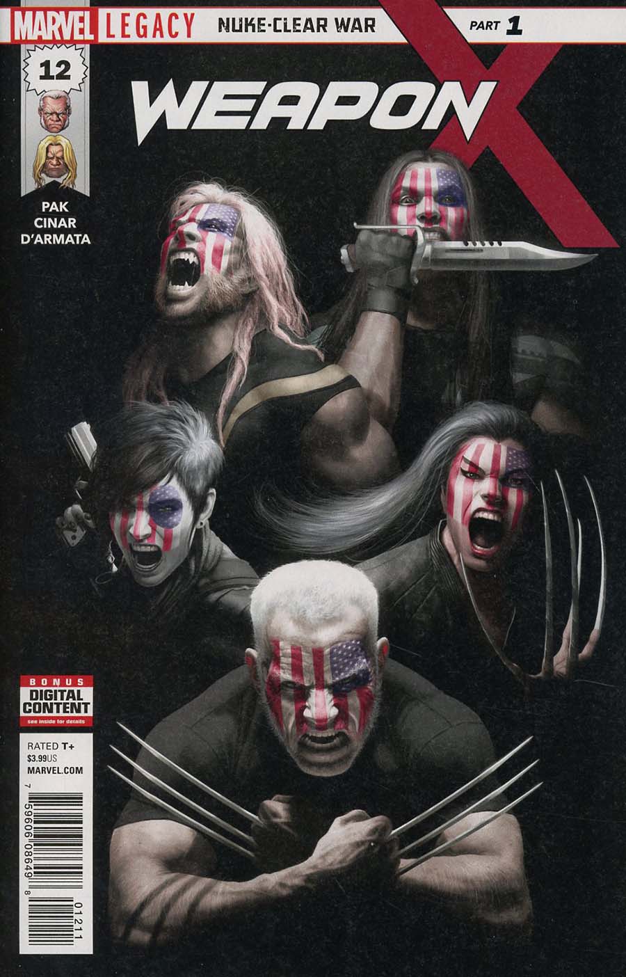 Weapon X Vol 3 #12 Cover A Regular Rahzzah Cover (Marvel Legacy Tie-In)