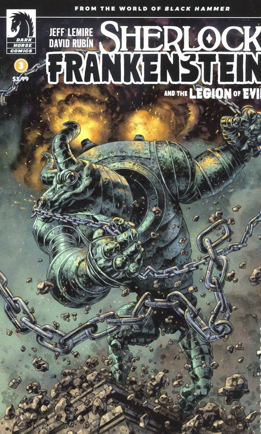 Sherlock Frankenstein And The Legion Of Evil #3 Cover B Variant Duncan Fegredo Cover