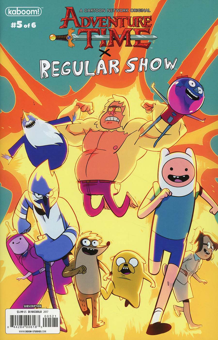 Adventure Time Regular Show #5 Cover C Variant Daniele Di Nicuolo Subscription Cover