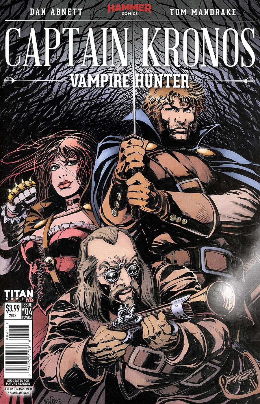 Hammer Comics Captain Kronos Vampire Hunter #4 Cover A Regular Tom Mandrake Cover