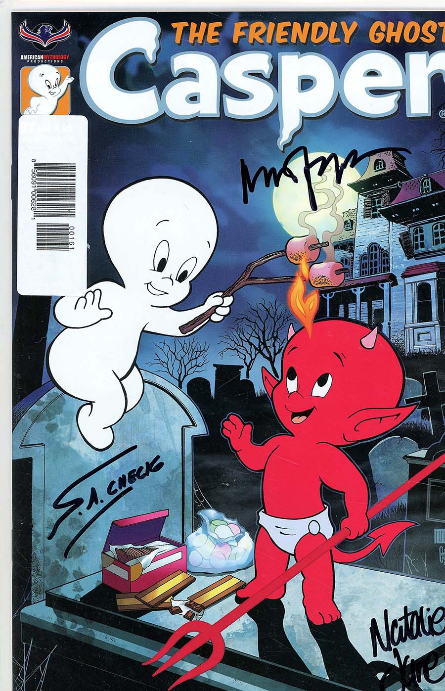 Casper The Friendly Ghost Vol 5 #1 Cover F Variant Mike Wolfer Spooky Cover Signed By Creators