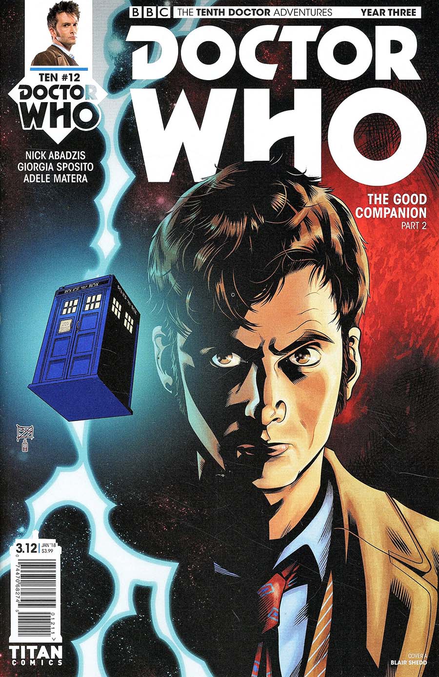 Doctor Who 10th Doctor Year Three #12 Cover A Regular Blair Shedd Cover