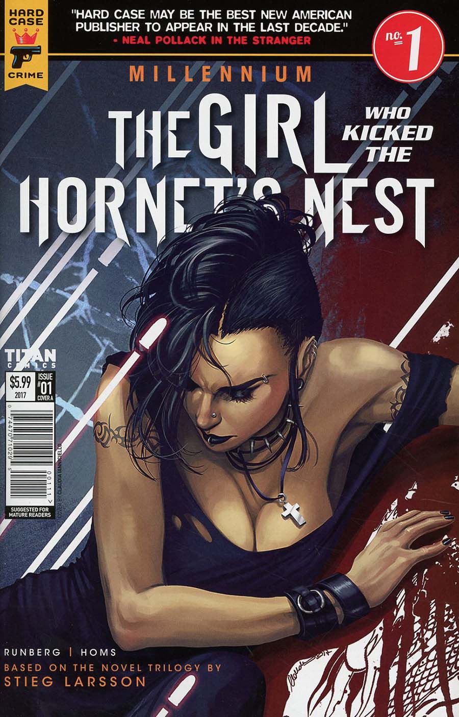 Hard Case Crime Millennium Girl Who Kicked The Hornets Nest #1 Cover A Regular Claudia Ianniciello Cover