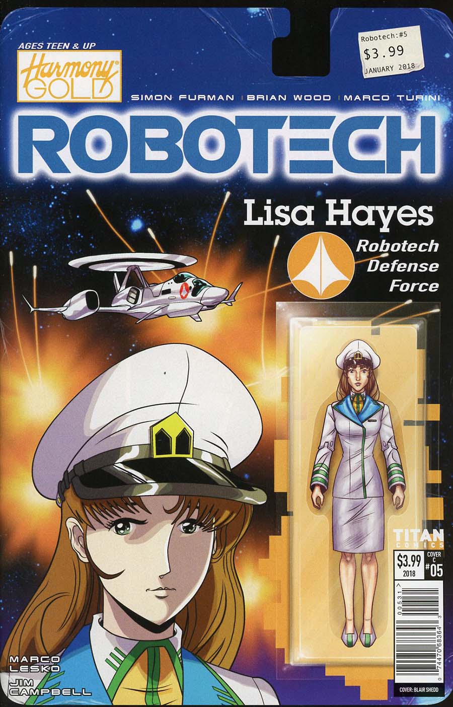 Robotech Vol 3 #5 Cover C Variant Action Figure Cover