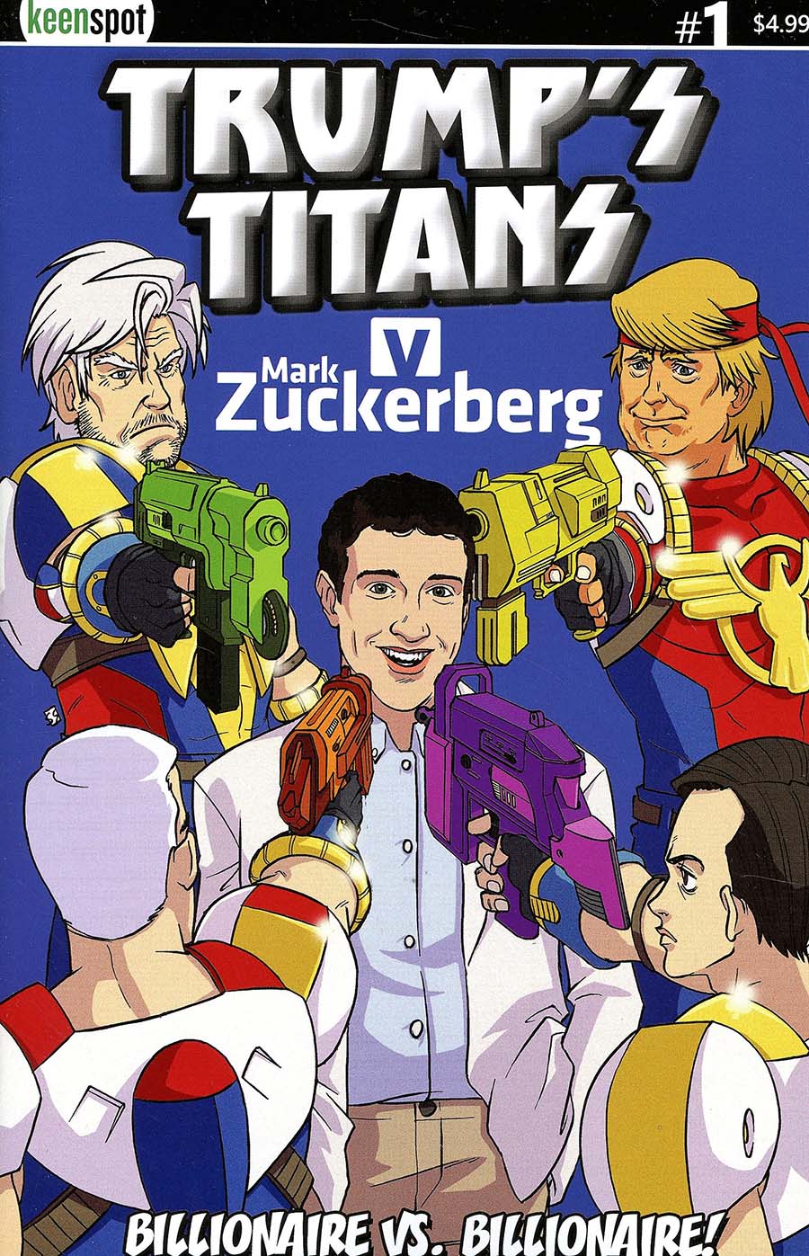 Trumps Titans vs Mark Zuckerberg #1 Cover A Regular Mark Zuckerberg Outnumbered Cover