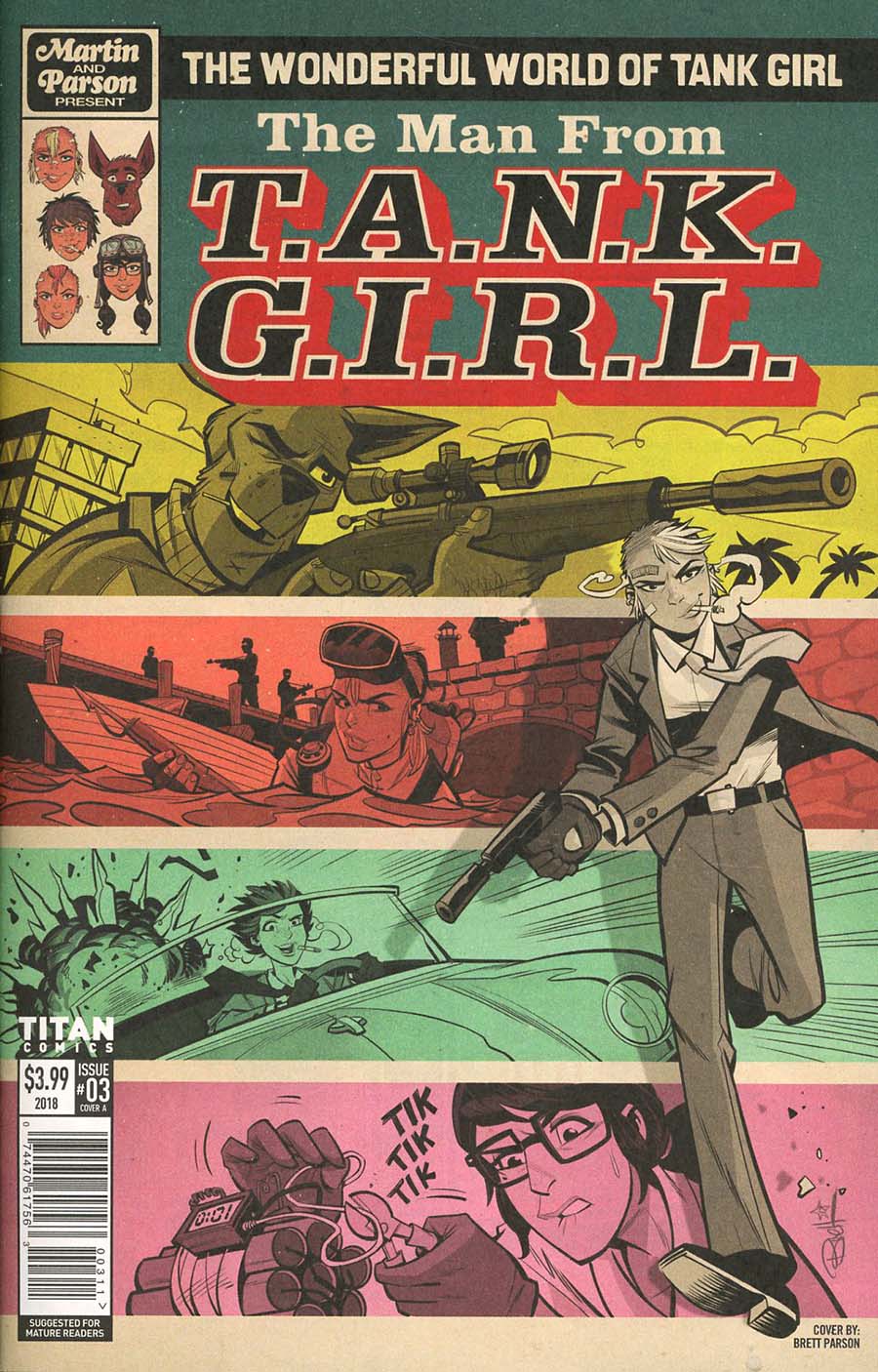 Wonderful World Of Tank Girl #3 Cover A Regular Brett Parson Cover