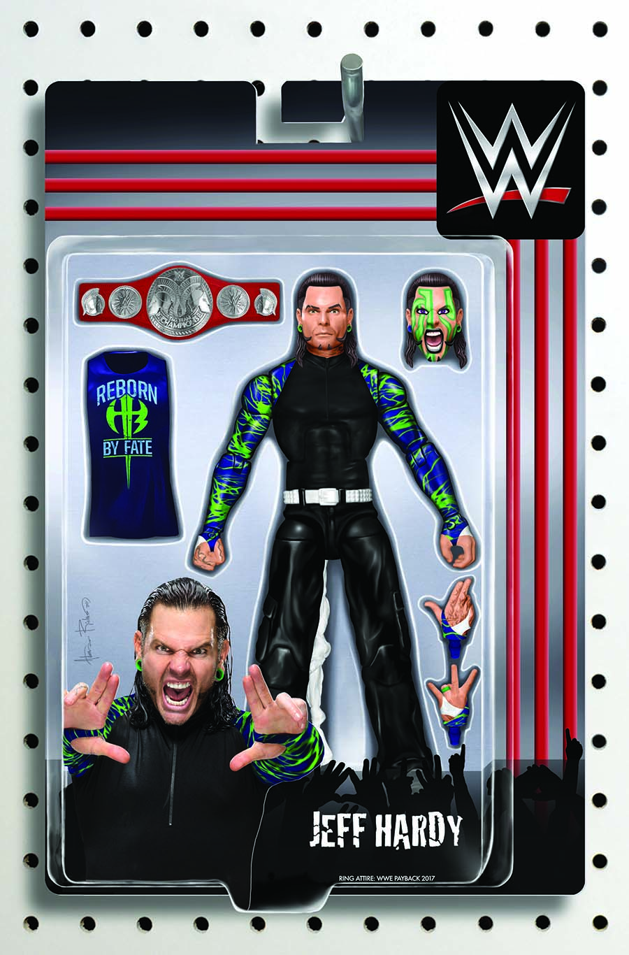 WWE #12 Cover B Variant Adam Riches Action Figure Cover