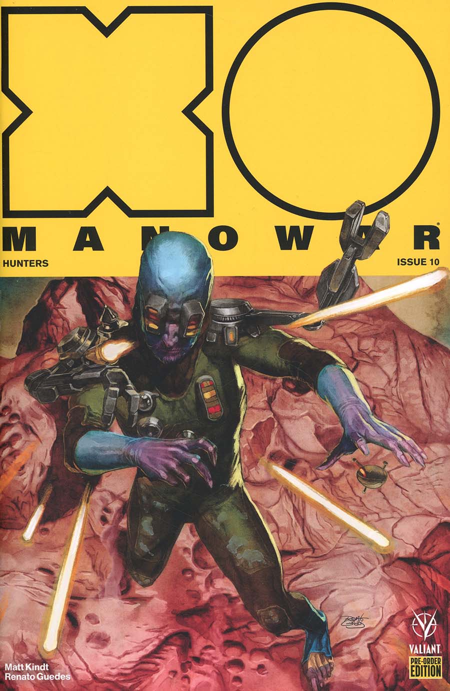 X-O Manowar Vol 4 #10 Cover C Variant Renato Guedes Cover