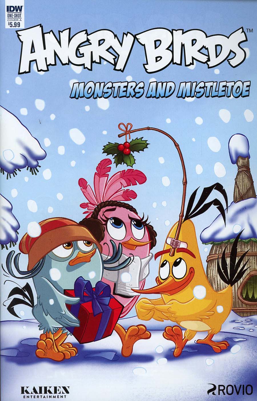 Angry Birds Comics Quarterly Monsters And Mistletoe Cover A Regular Paco Rodriques Cover