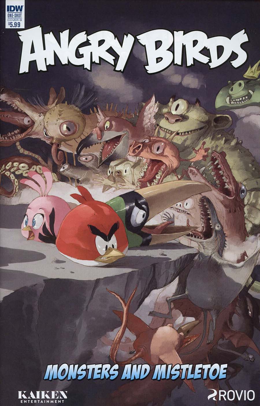 Angry Birds Comics Quarterly Monsters And Mistletoe Cover B Variant Tony Sandoval Cover