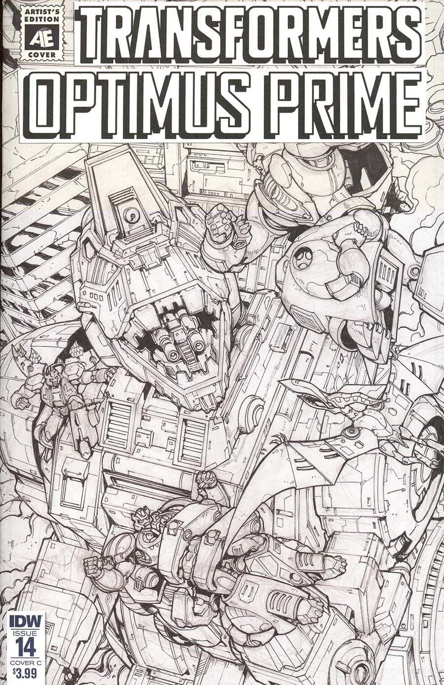 Optimus Prime #14 Cover C Variant Andrew Griffith Artists Edition Cover