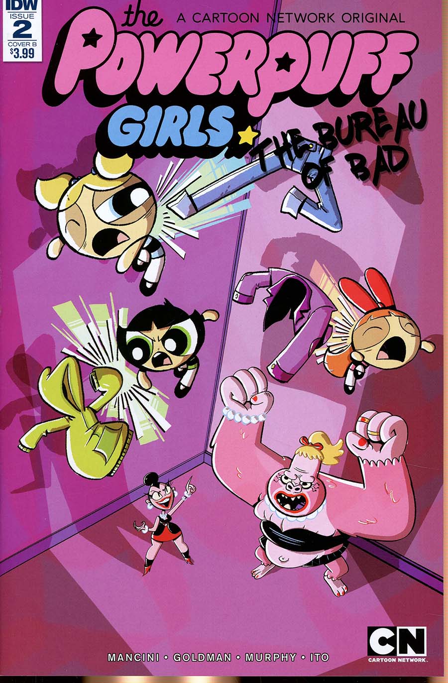 Powerpuff Girls Bureau Of Bad #2 Cover B Variant Ben Carrow Cover