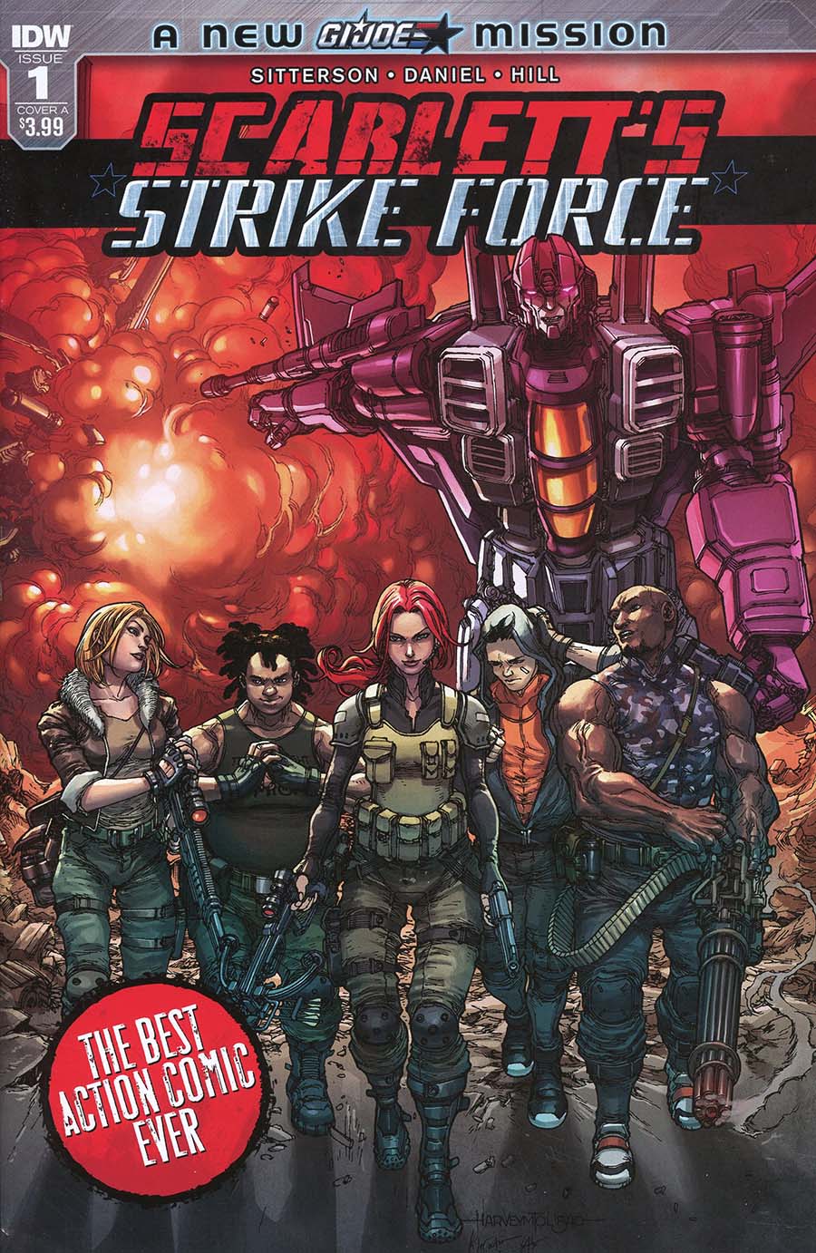 Scarletts Strike Force #1 Cover A Regular Harvey Tolibao Cover